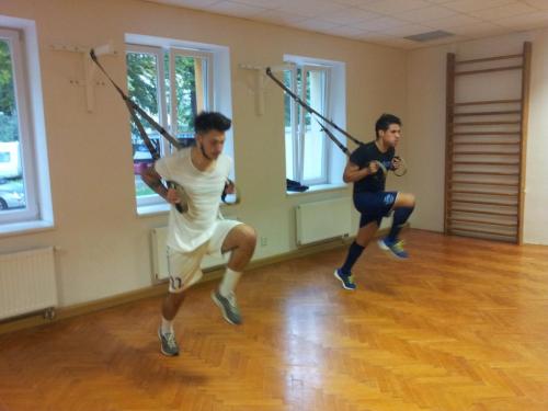 Core trénink TRX s fotbalisty z Moravské Slávie